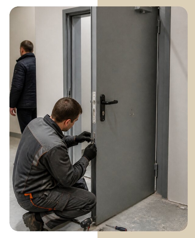 Ремонт противопожарной двери в Апатитах по цене 6742 р. | ДвериЛегко-Птт