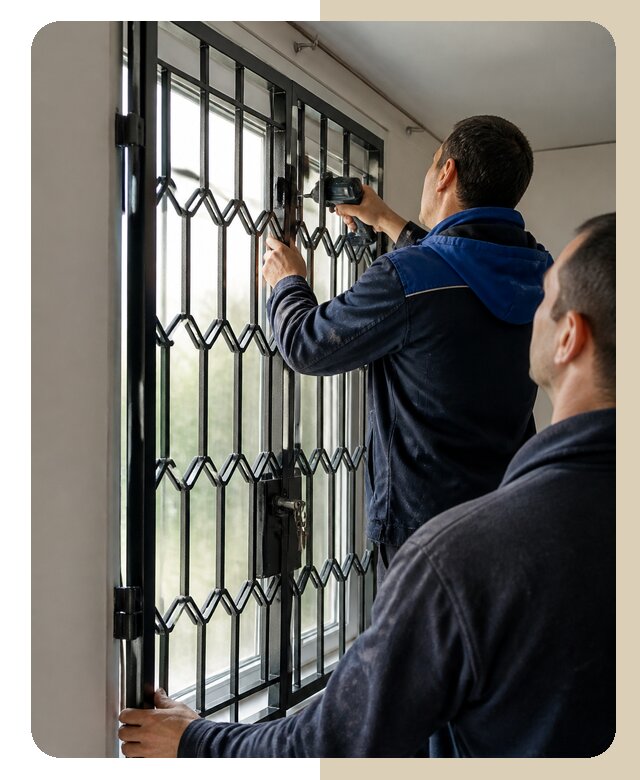 Установка распашных решеток в Апатитах цена от 6742 р. | ДвериЛегко-Птт